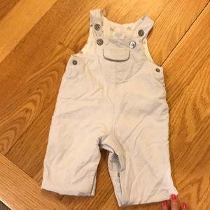 Jacadi light blue cotton overalls 3 months